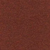 Woven fabric sample, reddish-brown and navy blue, dense speckled texture with looped construction; “mica 33 indio” label visible.
